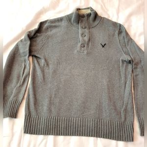 American Eagle Outfitters Quarter Zip Sweater - Classic Fit Size Large